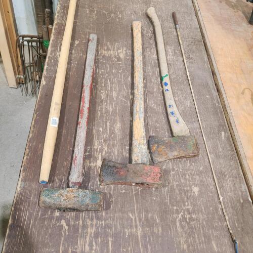 Axe, splitting axe, sledge, handle