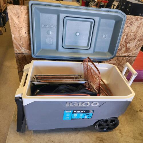 85L Cooler w household contents