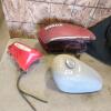 Antique motorcycle gas tanks
