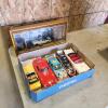Die cast cars and mustang shadow box