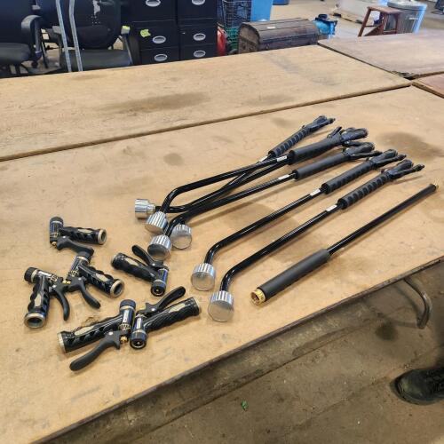 6-36" Watering wands, 1-28" extender, 6-hose ends