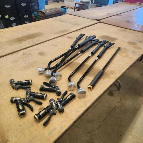 6-36" Watering wands, 1-28" extender, 6-hose ends