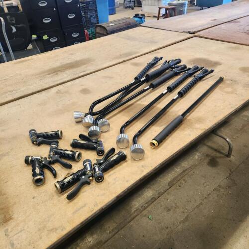6-36" Watering wands, 1-28" extender, 6-hose ends