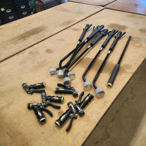 6-36" Watering wands, 1-28" extender, 6-hose ends