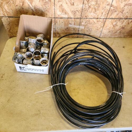 Semi truck lug nut covers, 3/8" air brake lines