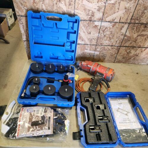 System leakage tester, spring compressor, etc.