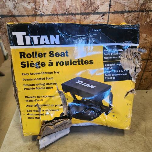 Rolling shop stool