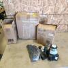 Rotating christmas tree stand, folding walker, electric heater