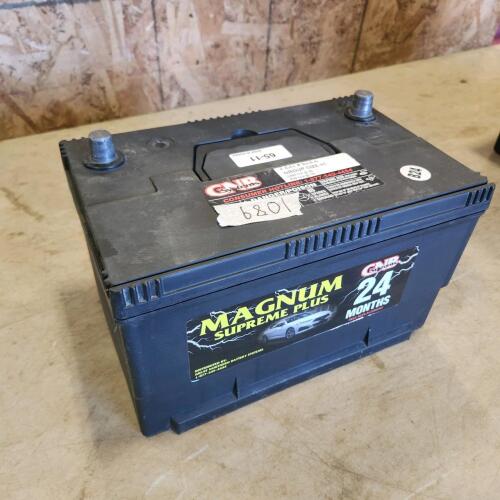 12V Load tested battery 12"L 8"W 7"H