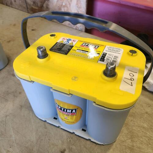 12V Load tested battery 10"L 7"H 7"W