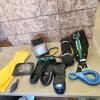 3/8" Tow rope, welding helmet, safety belt