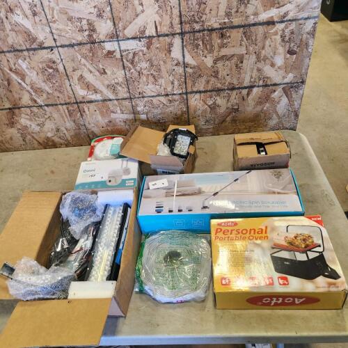Spin scrubber, camera, LED lights,