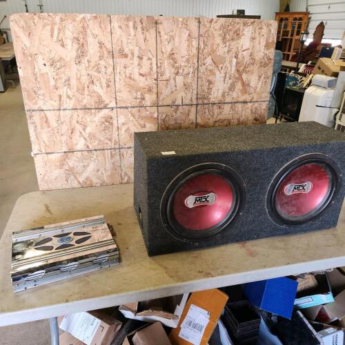 800W amp, 2 10" Subwoofers