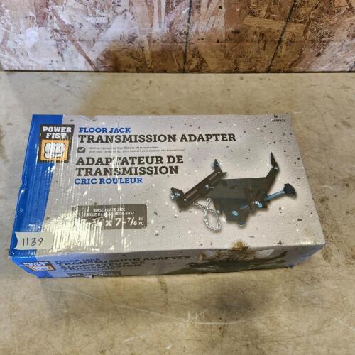 Floor jack transmission adapter