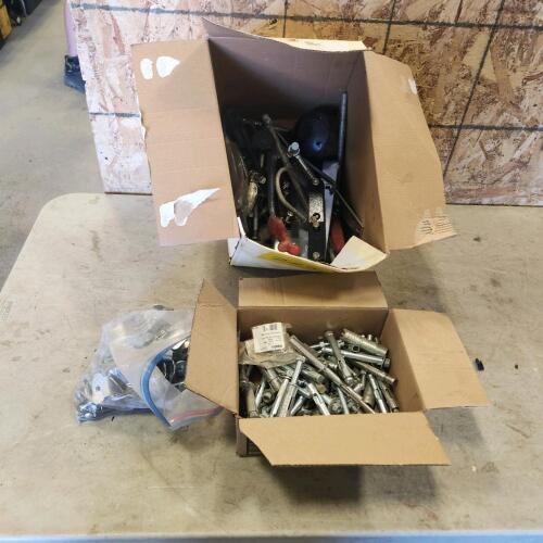 Concrete lags, various hardware