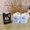 8L 15W-40, 3L 5W-50 open jugs