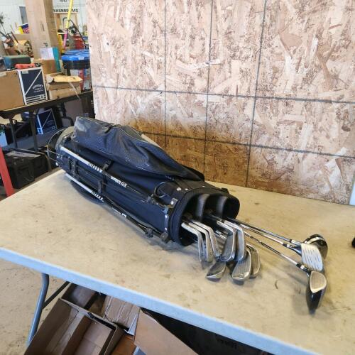 Golf clubs & bag w travel bag