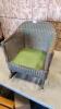 Child wicker rocker Circa 1927 w slight damage