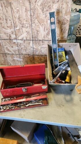 Toolbox, assorted tools
