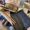 Wooden swords, soft gun cases