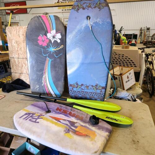 Water boards & paddles