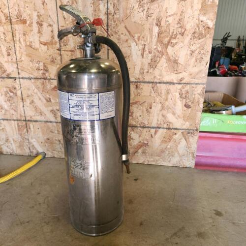 Charged water extinguisher
