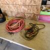 10' Booster cables, 3/8" rubber air hose