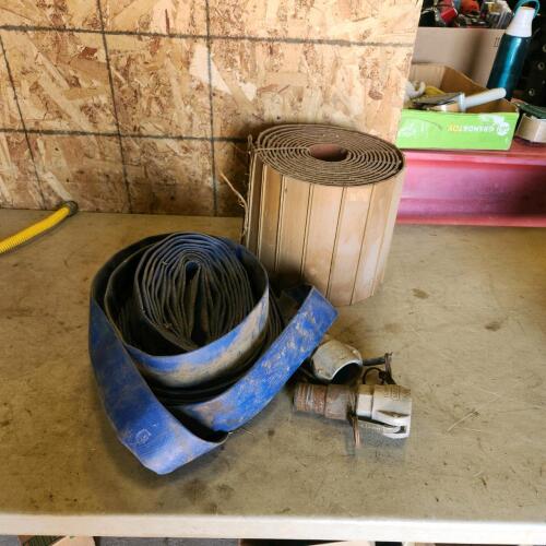 1.5" Collapsible hose, 10" conveyor belts