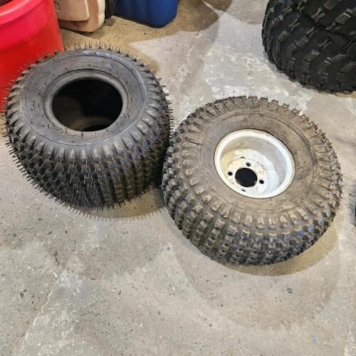 2 22x11-8 Tires as new