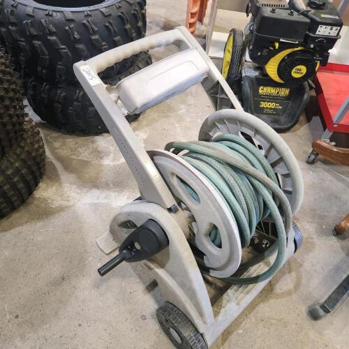 Hose reel w rubber hose