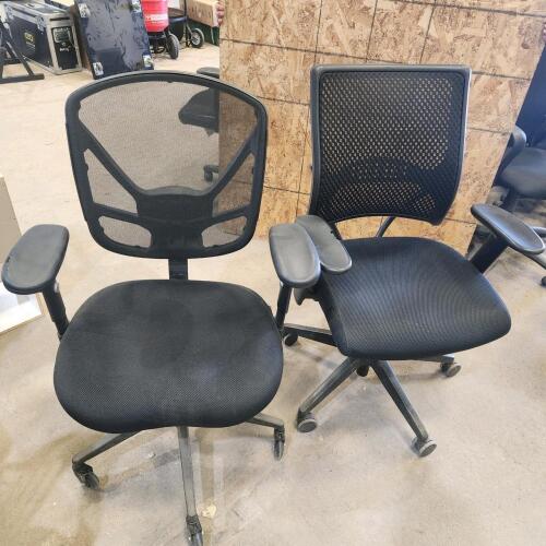 2 Cloth office chairs
