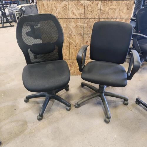 2 Cloth office chairs