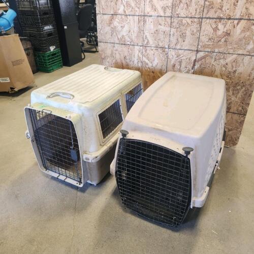 2 Pet crates 33"L 22"W 24"H