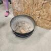 Heavy cast pot 22"w&times;12"h *Has been repaired*