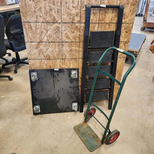 Step ladder, dolly carts