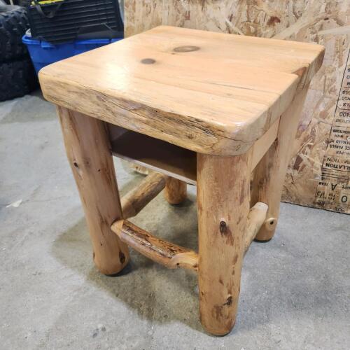 Rustic wooden table 18"W 25"H