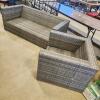 Wicker sofa & chair no cushions