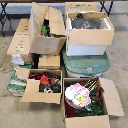 Large selection of Christmas decorations