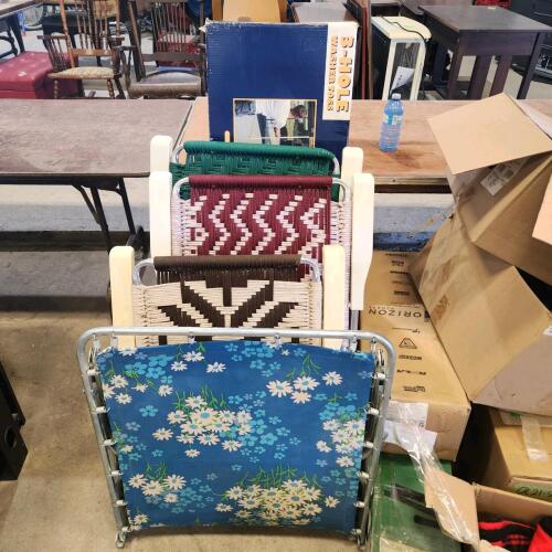 Patio chairs & waaher toss