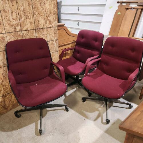 3 Fabric chairs