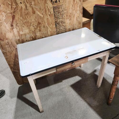 Porcelain top table 42"W 25"D 30"H