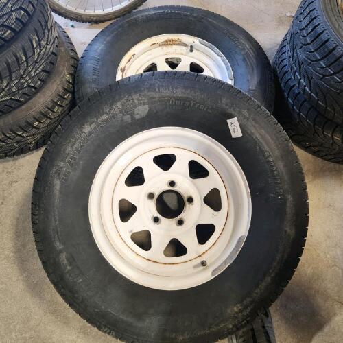 2 15" Trailer wheels