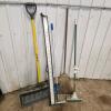 Scraper, broom, window brushes, 4' LED light bar