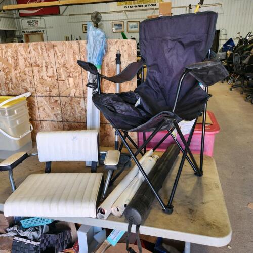 Wash brush, 36" light, seat, lawnchair