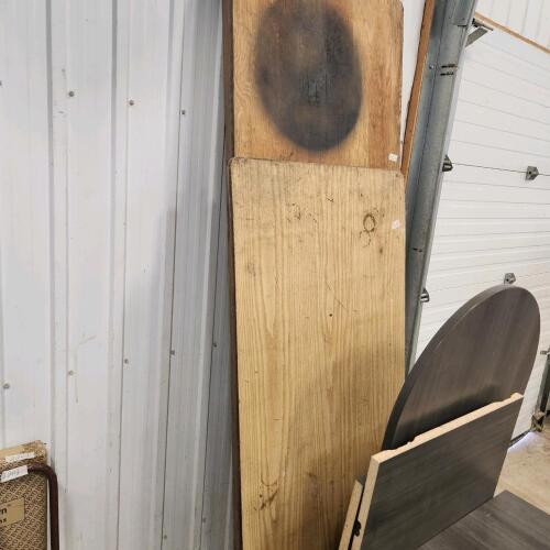 2 Wooden folding table 6'&8'