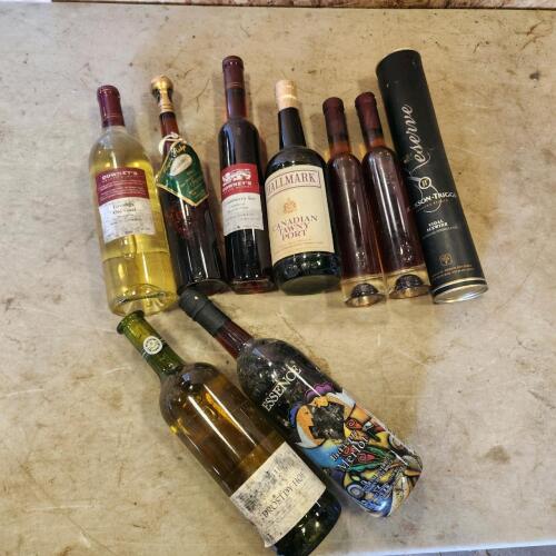 Assorted wines sealed bottles