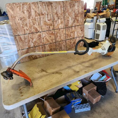 Stihl FS45 string trimmer working