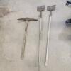 Pick axe & 2 scrapers