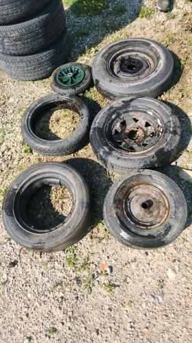 Various size wheels and tires