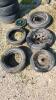 Various size wheels and tires